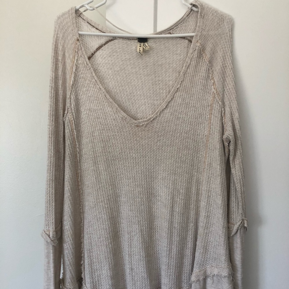 Free People long sleeve thermal top
